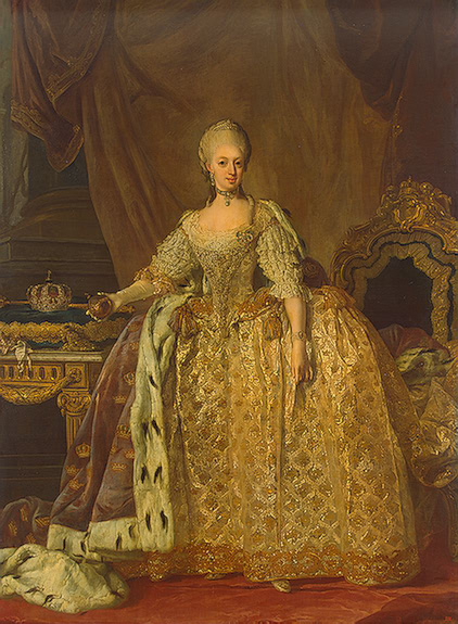 Sophia Magdalena of Denmark Queen of Sweden ca. 1773-1775 by Lorens Pasch the Younger 1733-1805 The Hermitage St. Petersburg 